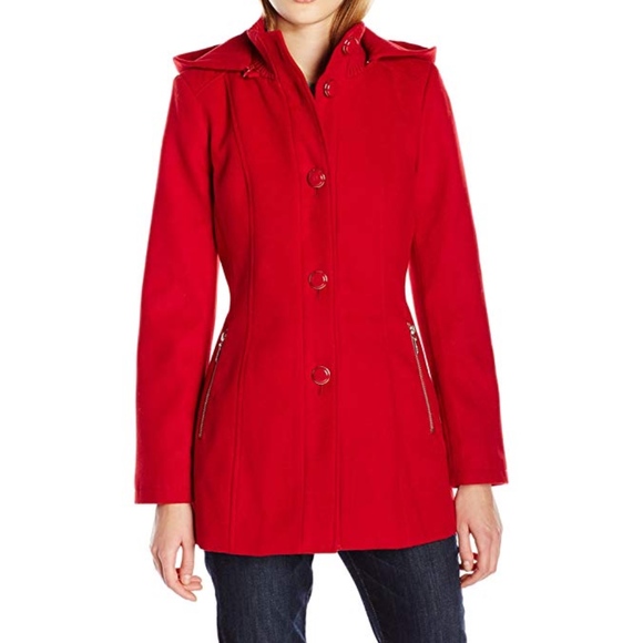 Kensie Jackets & Blazers - Kensie Women's Button Up Jacket with Knit Collar